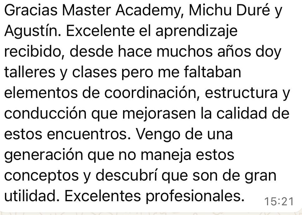 Captura de testimonio de una participante 2